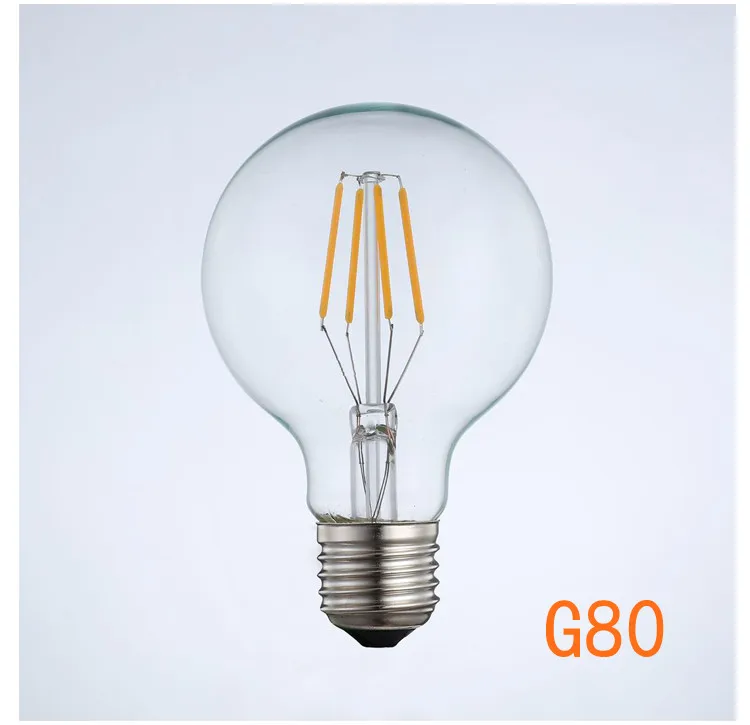 7W 8W 10W 12w led bulb Led Bulb Lights CE RoHS BIS Approved Glass G80 Filament LED bulb Lamp