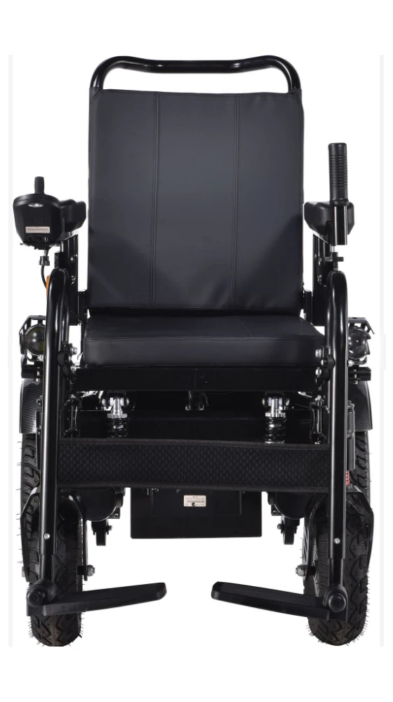 Low Backseat  Carbon steel frame Lead Acid battery Electric wheelchair supplier