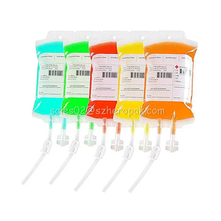 Wholesale Pvc Infusion Bag Iv Bag Blood Transfusion Bag 250ml 500ml