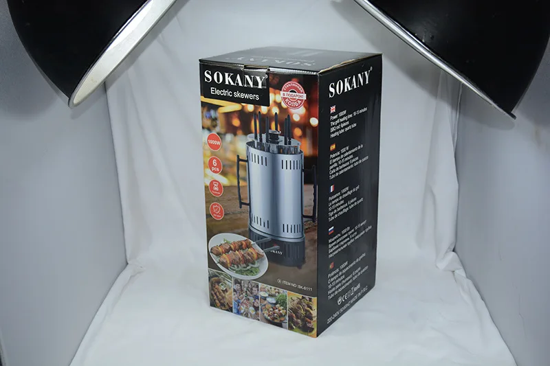 Kingseven — four électrique SOKANY, grill domestique sans fumée, barbecue automatique, brochettes de kebab