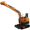 Mini-excavator for fertilization in fruit orchards