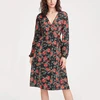 2019 women fashion apparel elegant floral print dresses new fashion ladies dress