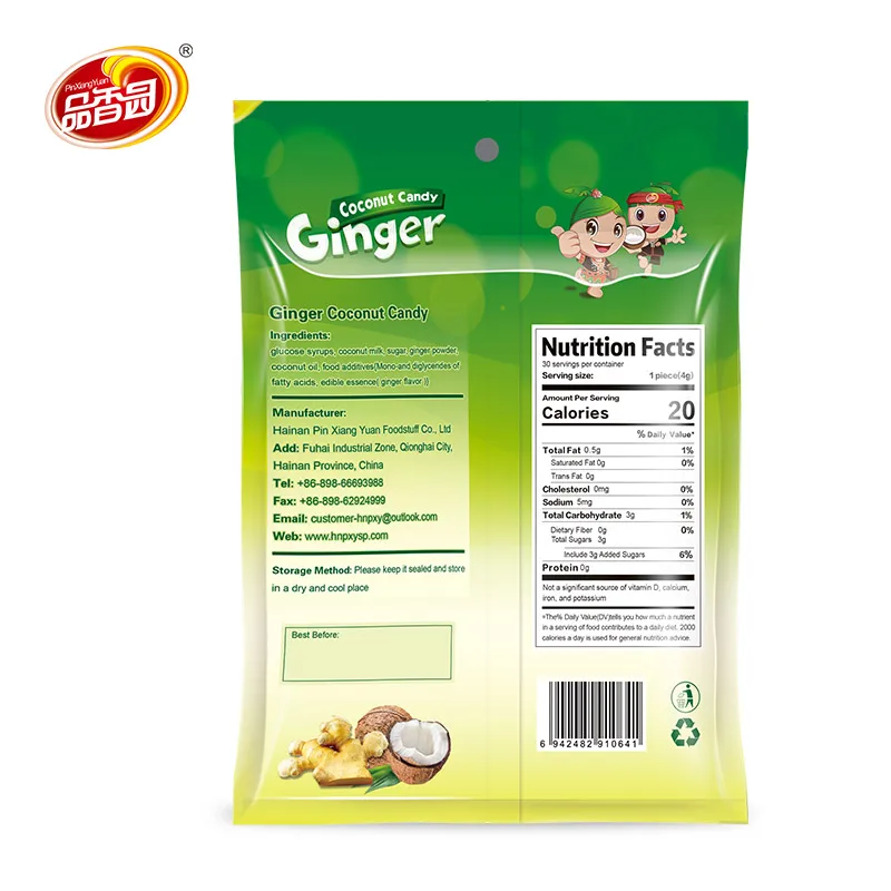Bulk Coconut Uncrystallized Ginger Candy For Motion Sickness Buy