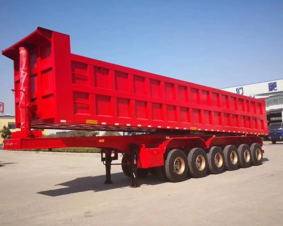 6轴 80 吨后翻斗半挂车
