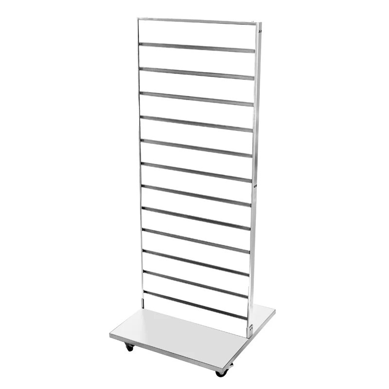 Customized Freestanding Slatwall Display Gondola Slatwall Display Stand