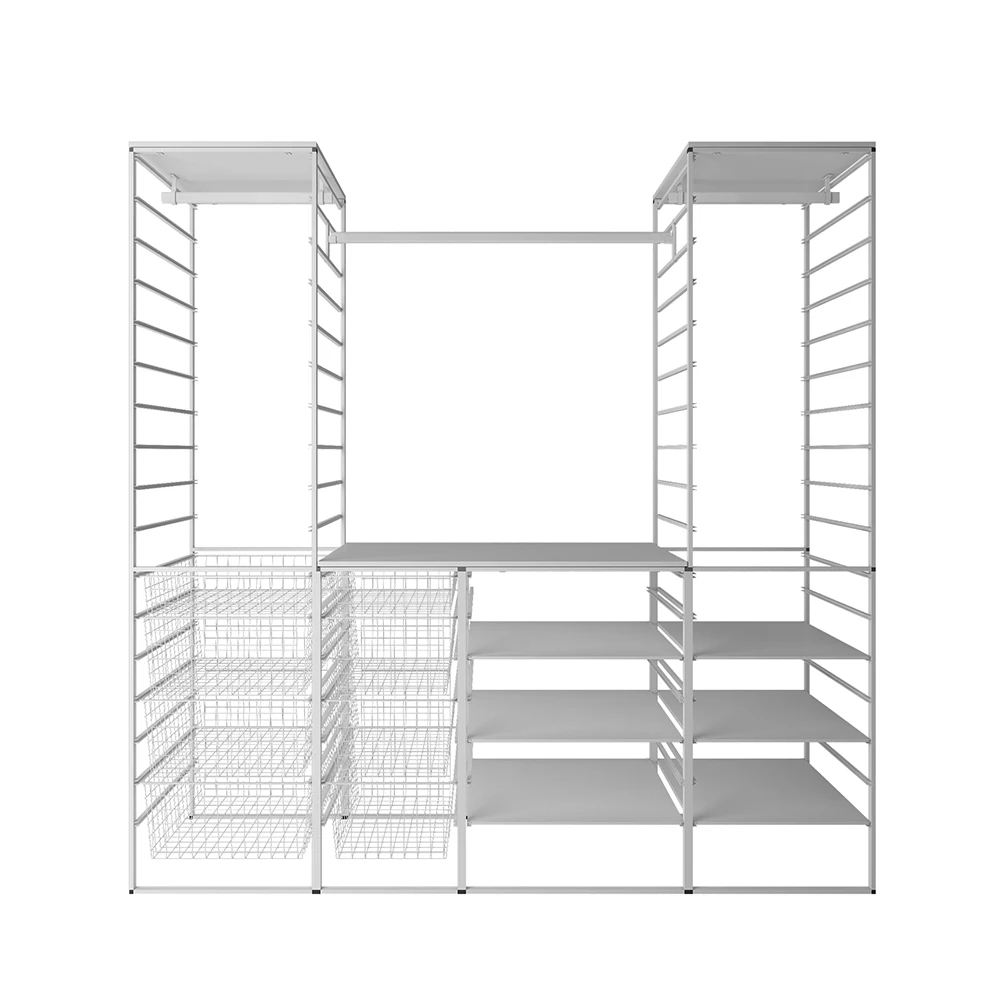 White Fashion Bedroom Wardrobe Closet Storage Diy Closet Organizer Kits