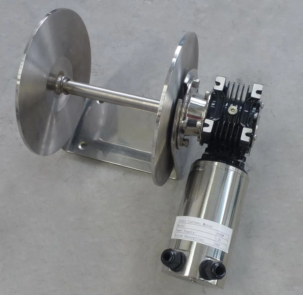 Electric Anchor Drum Winch For Boat Power 12v/24v Motor 600w Rope Size