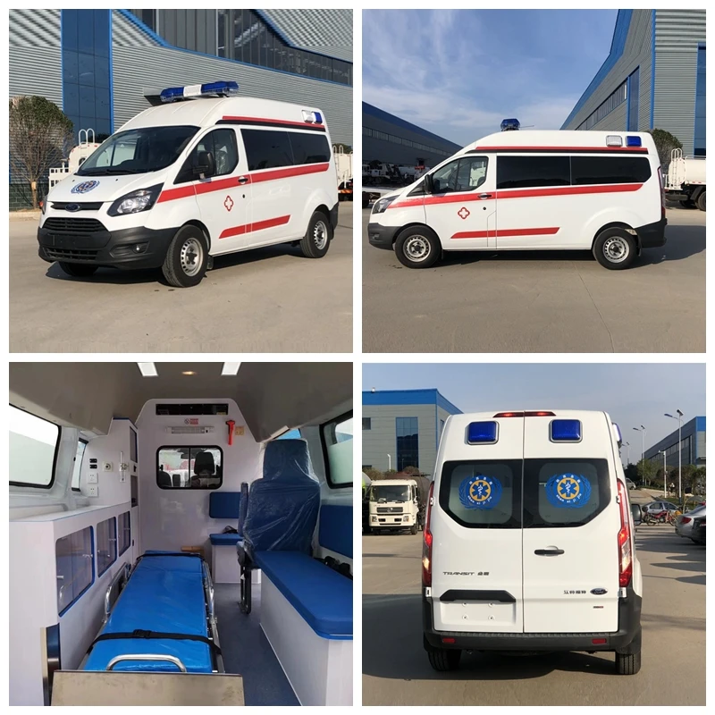 υψηλή ποιότητα 4 ελαστικά 4*2  medical ambulance for sale