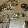 Custom Oval glass Swan egg the ceiling lamps for living room of luxury villa hotel lobby club