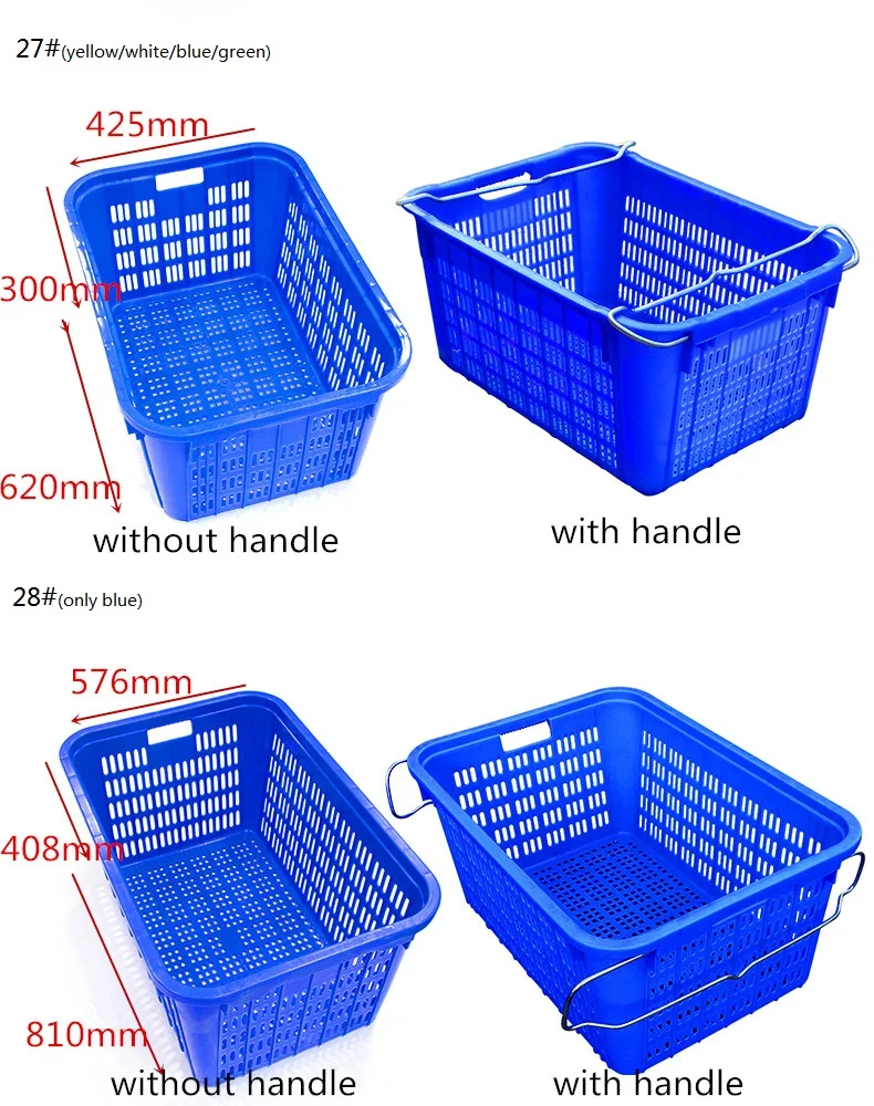 Wholesale Stackable Plastic Baskets Fruitt With Handle Shopping Storage Basket Buy Plastic