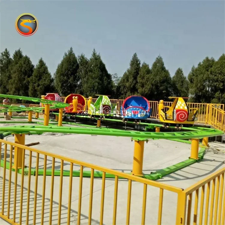 Track small train rides roller coaster worm slide amusement park  rides.jpg