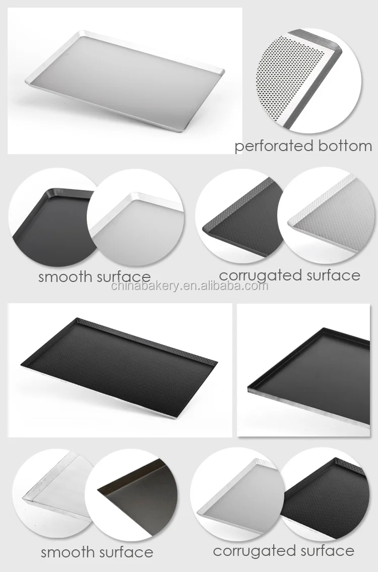 Aluminum Perforated Baking Tray Sheet Pan Bakeware With Slidingonoff