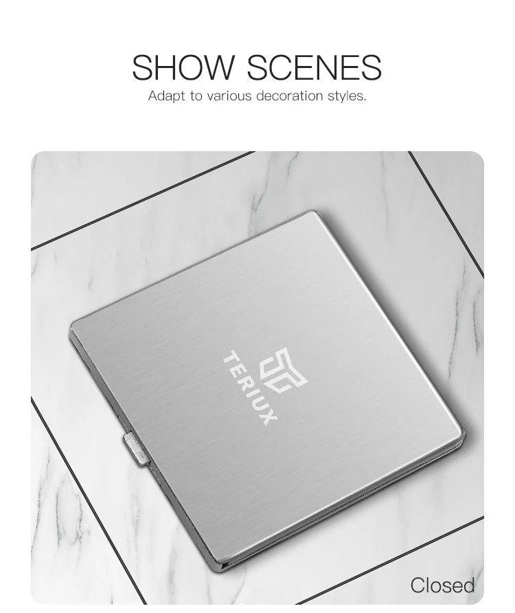 Wholesale small stainless steel flat push floor socket box