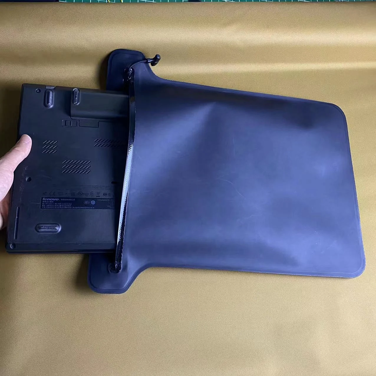 Custom Business Tpu Waterproof Document Bag 14 15" Laptop Carry Case