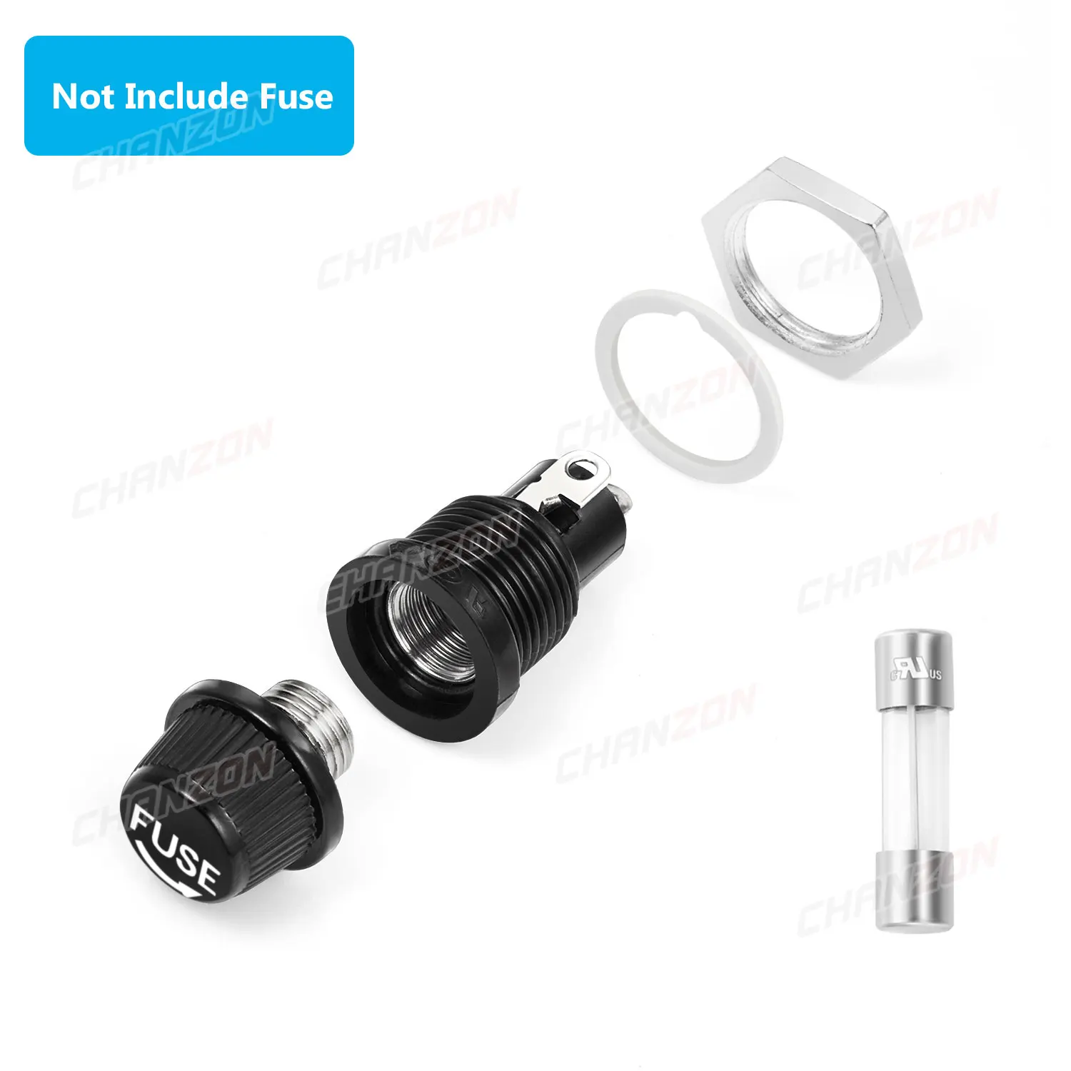 5x20 Glass Fuse Holder Panel Mount Types Tube Boxes 5x20mm 5*20 Tube