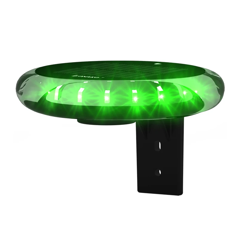Boat Navigation Light,Solar Powered 6 Modes Portable Clamp On Led Navigation Light With Wireless