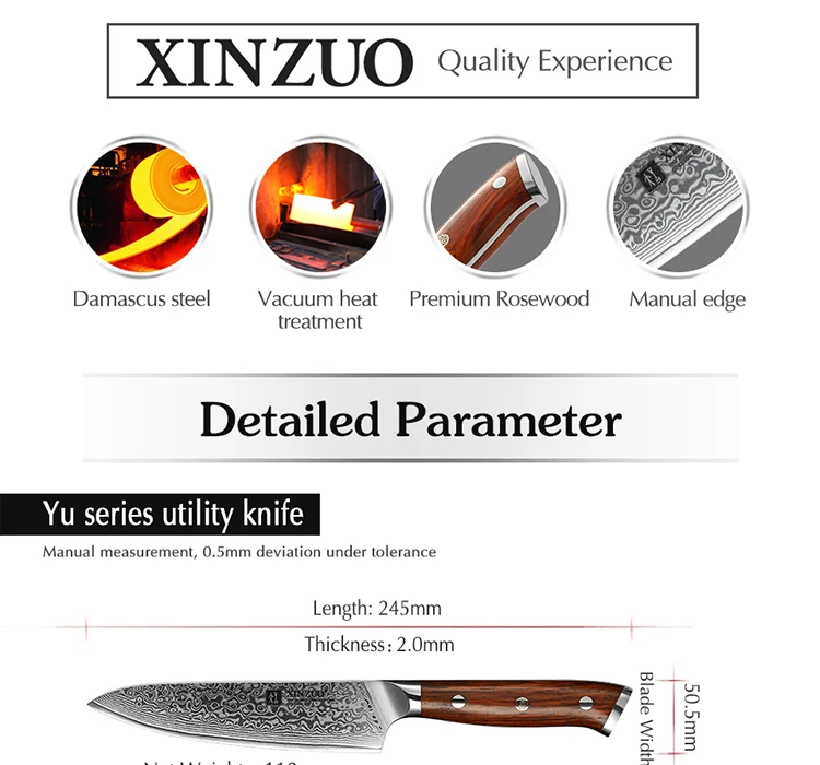 XINZUO YU SERIES 10'' inch Chef Knife