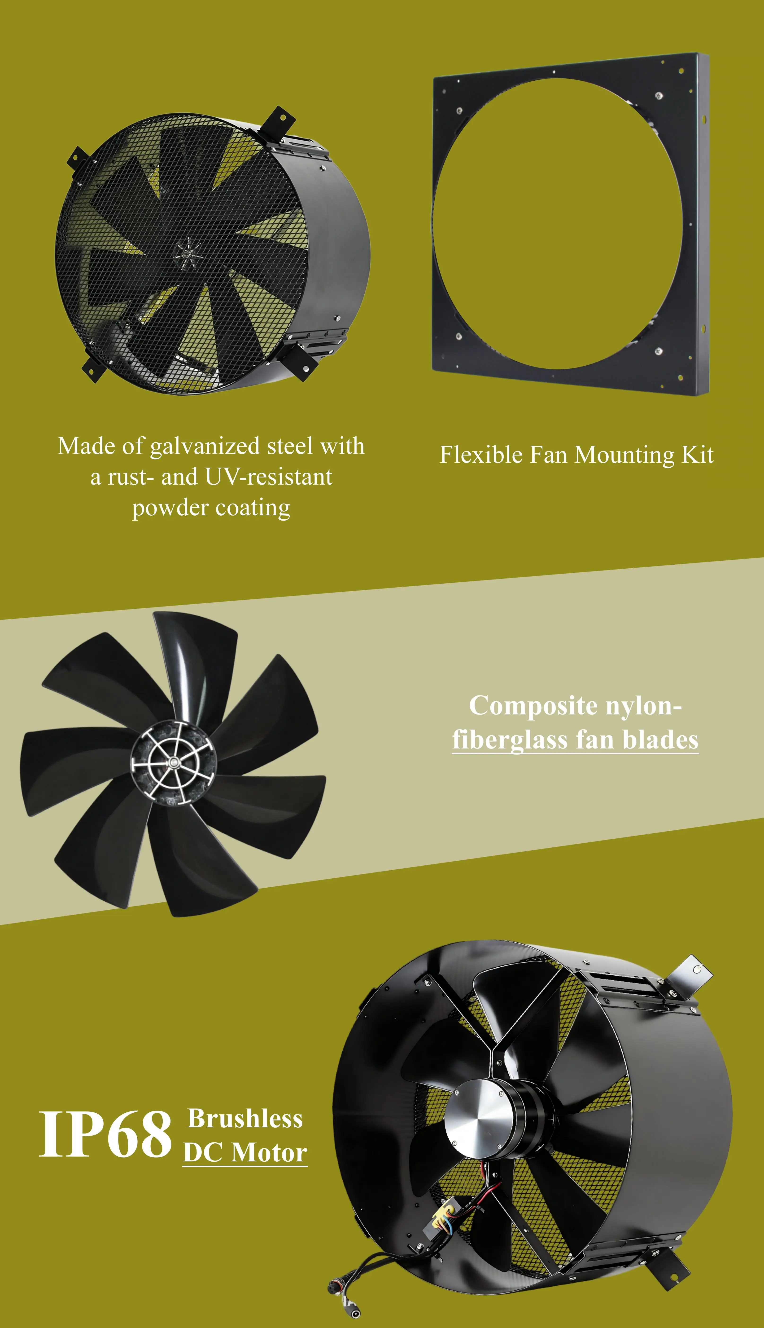 Axial Flow Fans, Solar, Steel, IP68, Brushless - detail 6