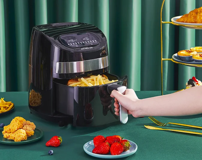 2021 new high quality 5.0-8.0L compact air fryer oil free deep fryer