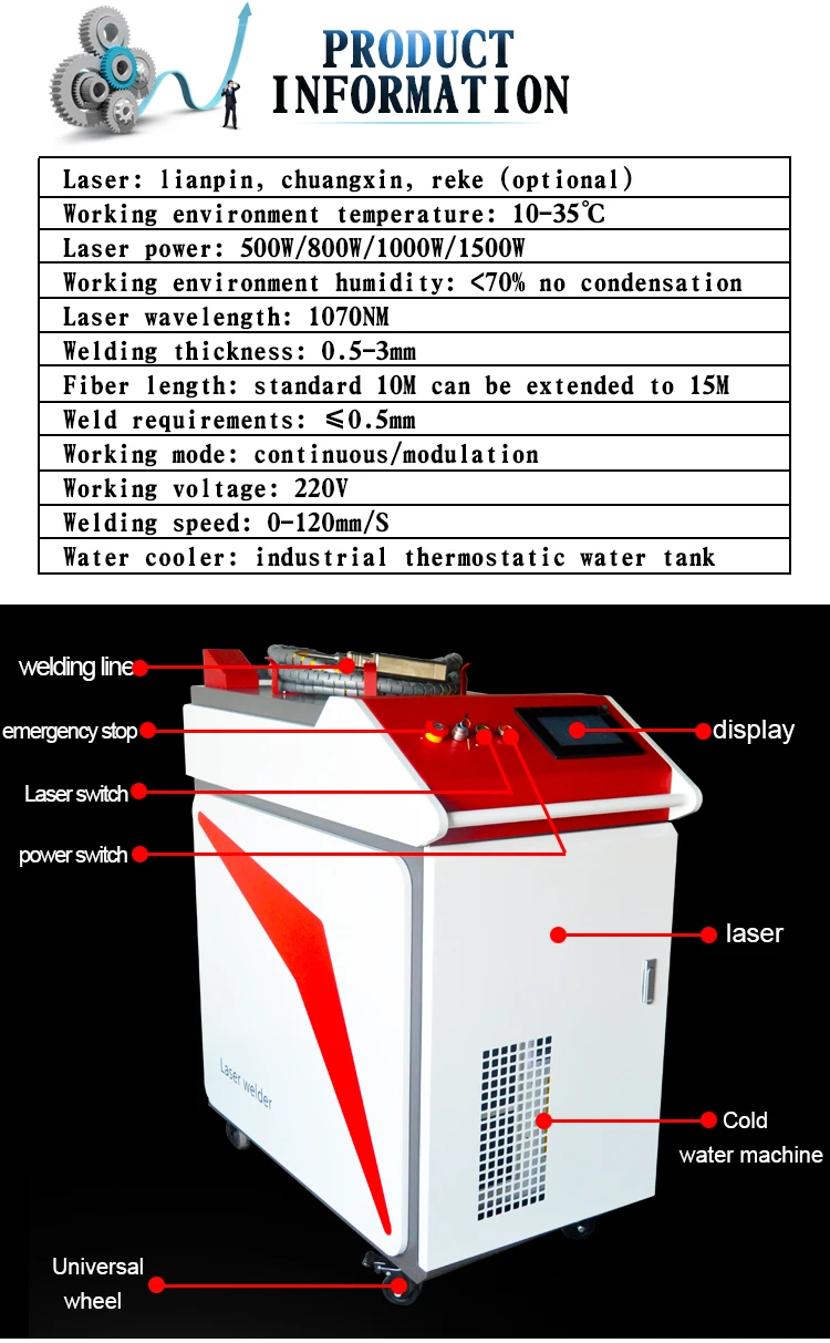 low price fiber laser welding machine handheld welding metal