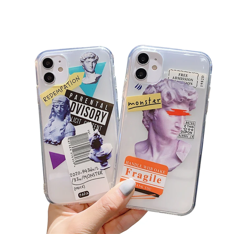 

fashion tatue artworks Clear cell phone case for iphone case,2 Pieces