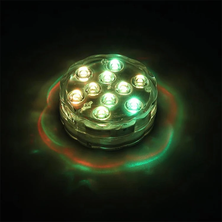 RGB LED Colorful Underwater Lighting IP68 Waterproof lamp for Decoration Bright LED Swimming Pool Light