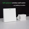 Self-powered Wireless Home Use 433 MHz Remote Control Wall Switch