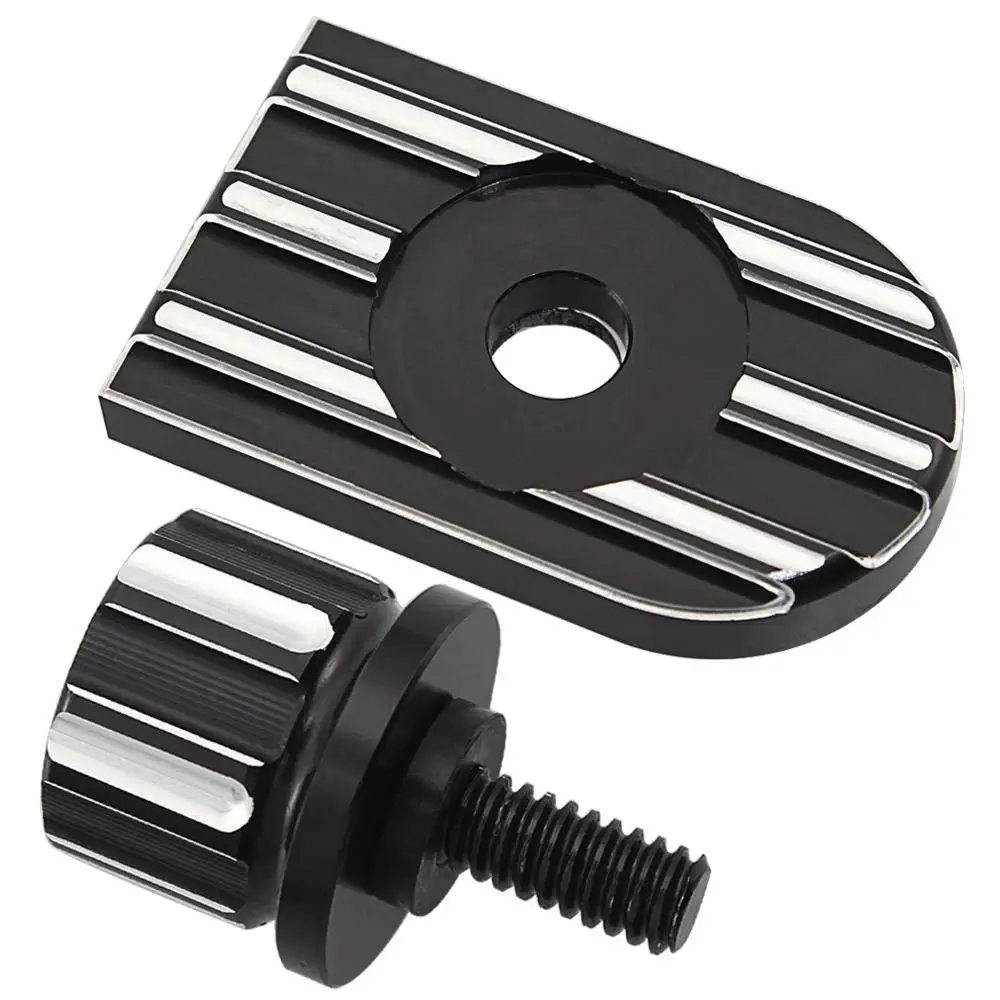 Seat Bolt Tab Screw Mount Knob Cover For Harley Sportster Dyna Touring Ultra Fatboy Road King Softail Softail FLHR FLHX