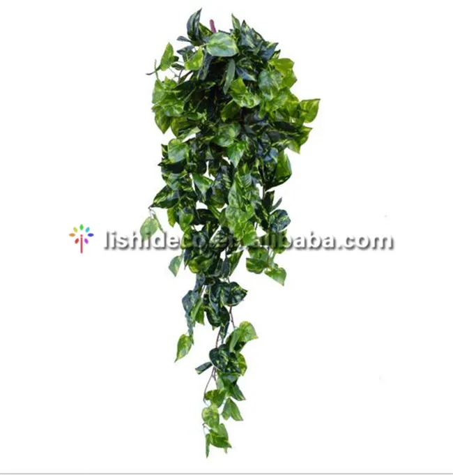 Green Color Artificial Ivy Leaves Plants Vine Wholesale For Garden Wall
