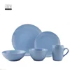 20pcs Modern Living Grey Japanese Korea Ceramic Porcelain Stoneware Tableware Dinnerware Dinner Set