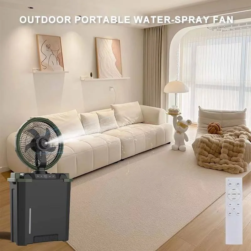 Solar Fan, 8", Portable, LED - detail 2