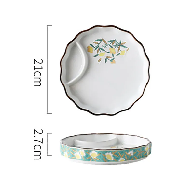 Hot Sale Ceramic Plate Rectangular Plate Sushi Tray  PorcelainTableware Dish manufacture