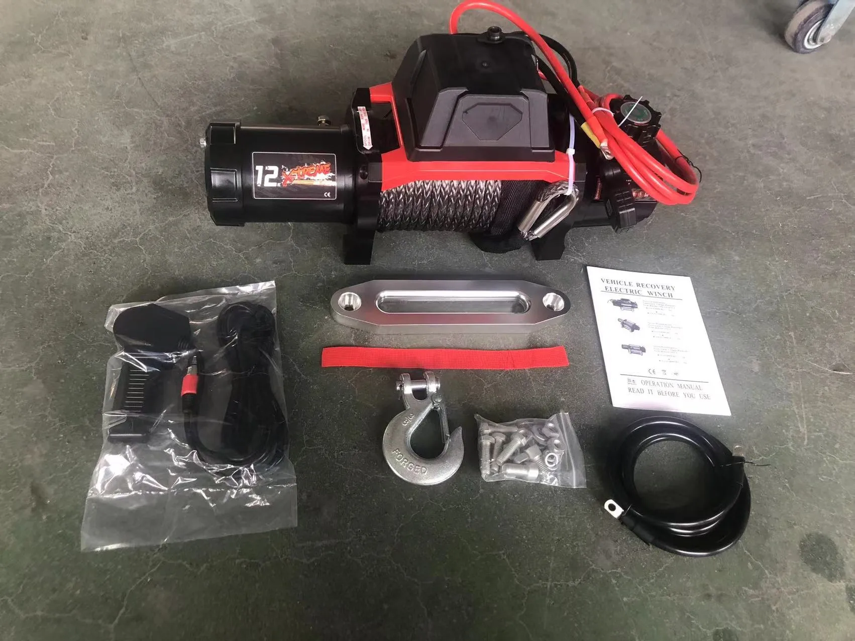 Double Speed Winches 12000lbs Synthetic Rope 12V Fast Electric Winch ...