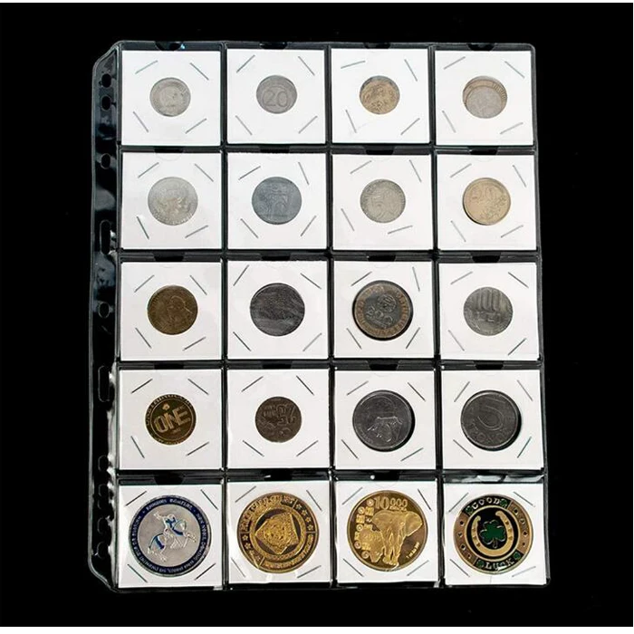 Different Size Coin Flips Cardboard Collecting Holders Coin Flip