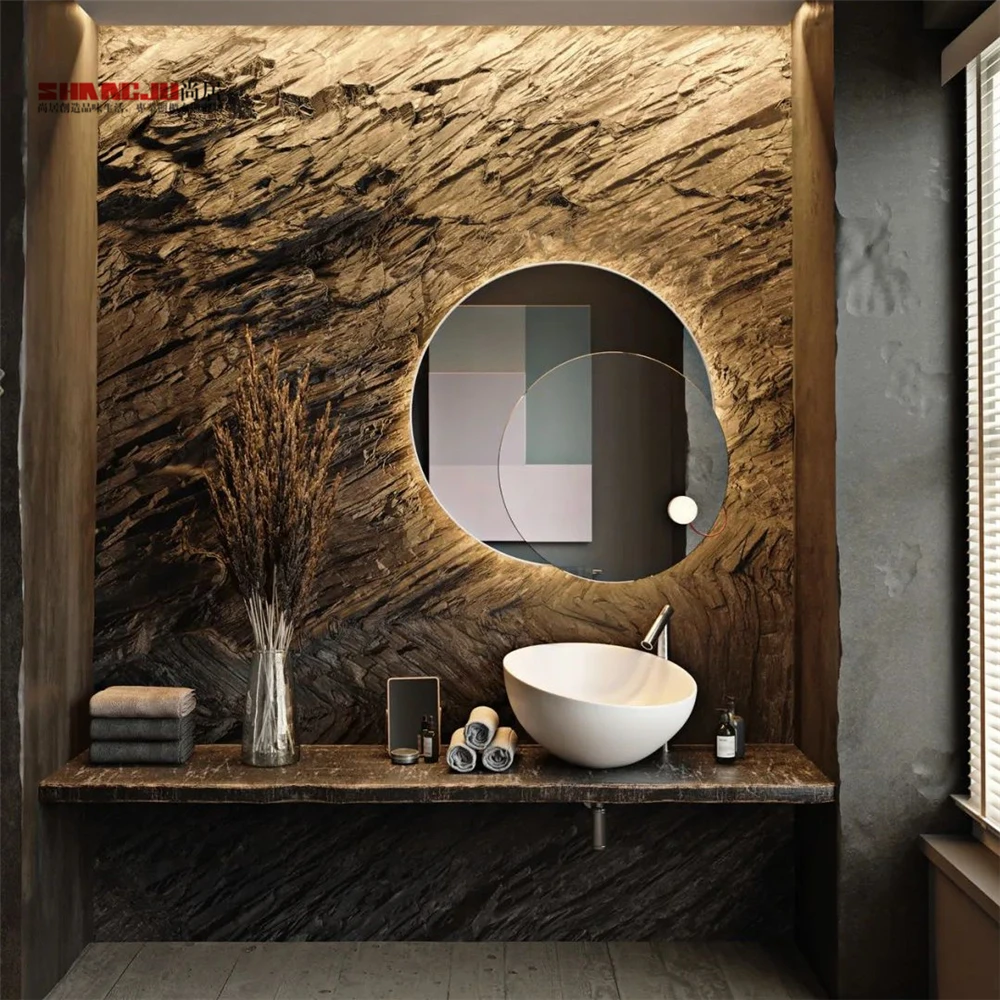 Bathroom Furniture Triple Sink Bathroom Vanity Mirrored Cabinets Modern ...