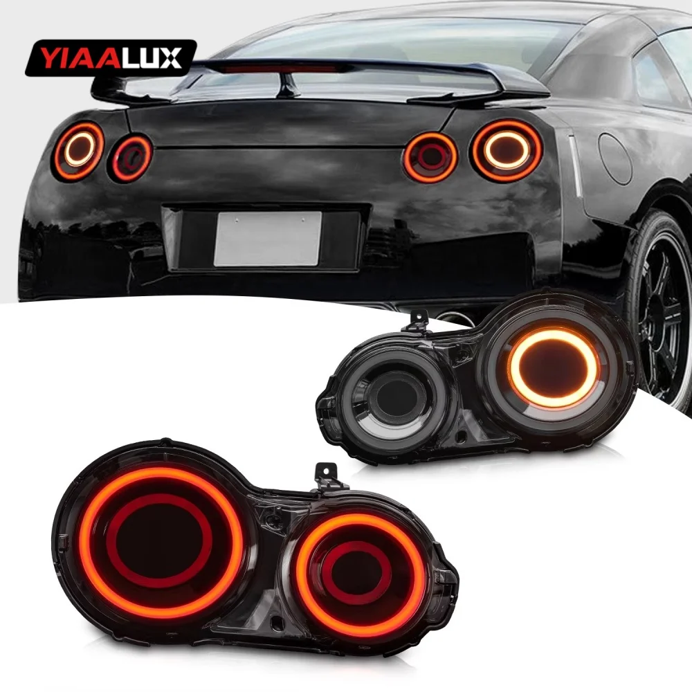 product plug and play led tail lights dynamic starting animation tail lights for nissan gtr gt r r35 2007 2023-13