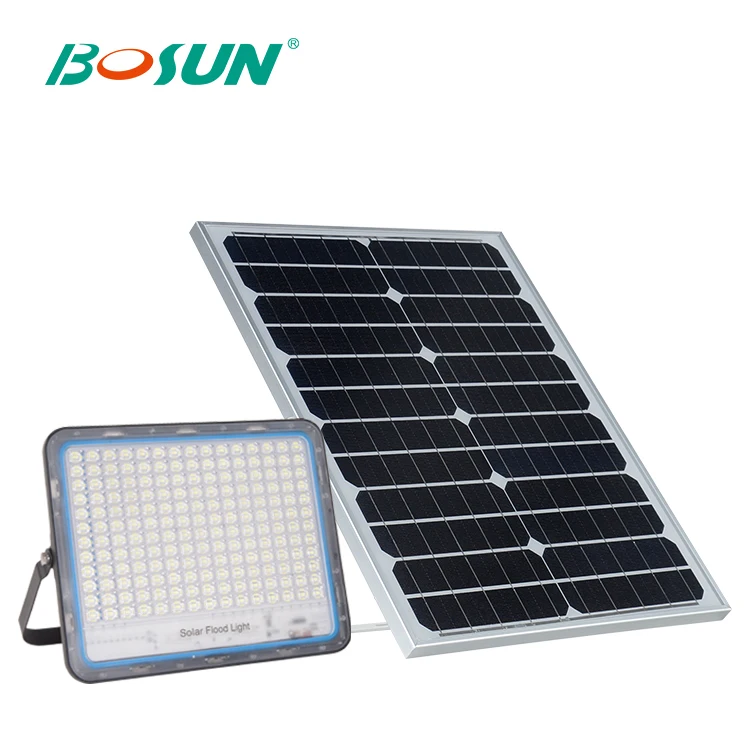 BOSUN High power ip65 waterproof aluminum smd 40w 60w 100w 200w 300w led solar flood light