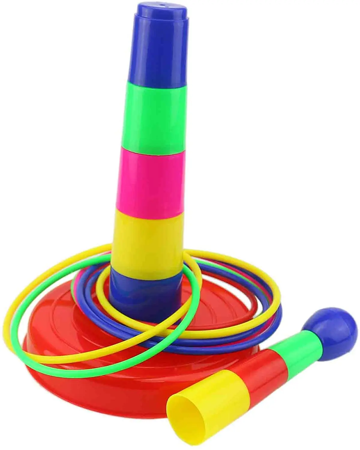 Colorful Plastic Sport Ring Toss Game Set For Kids - Buy Rainbow ...