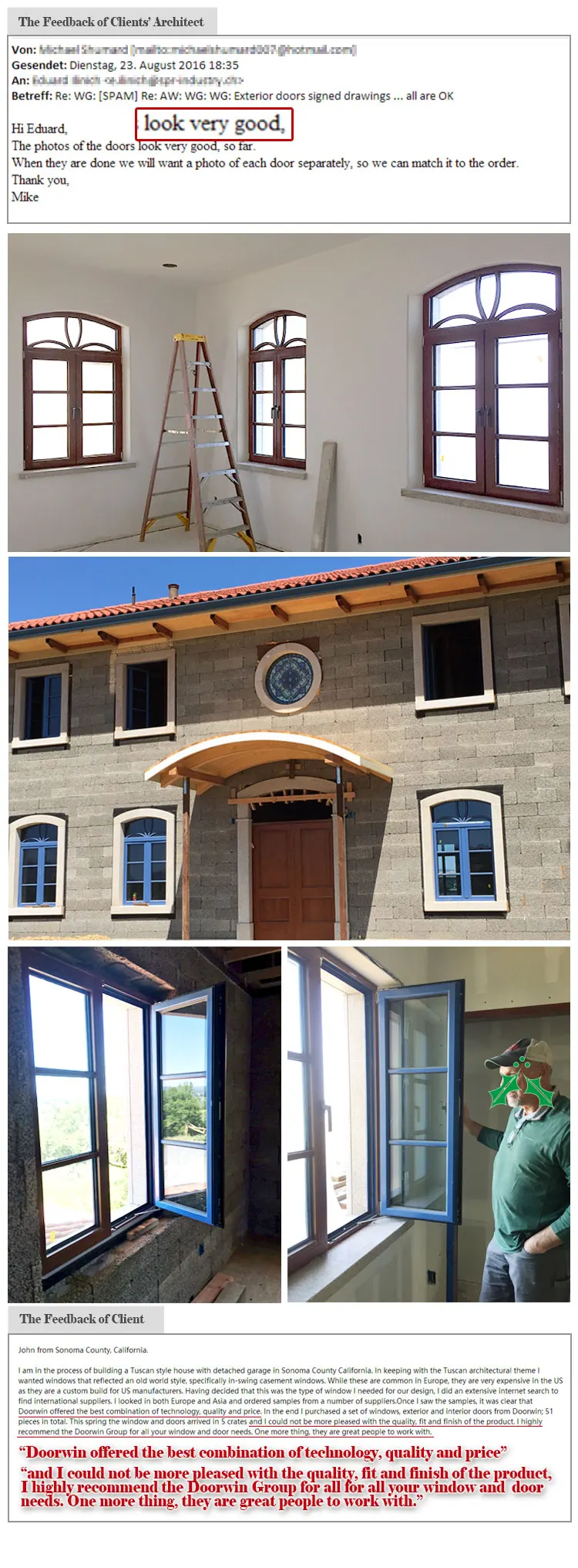 Factory Directly Supply french casement window florida wood and door european style glass replacement windows