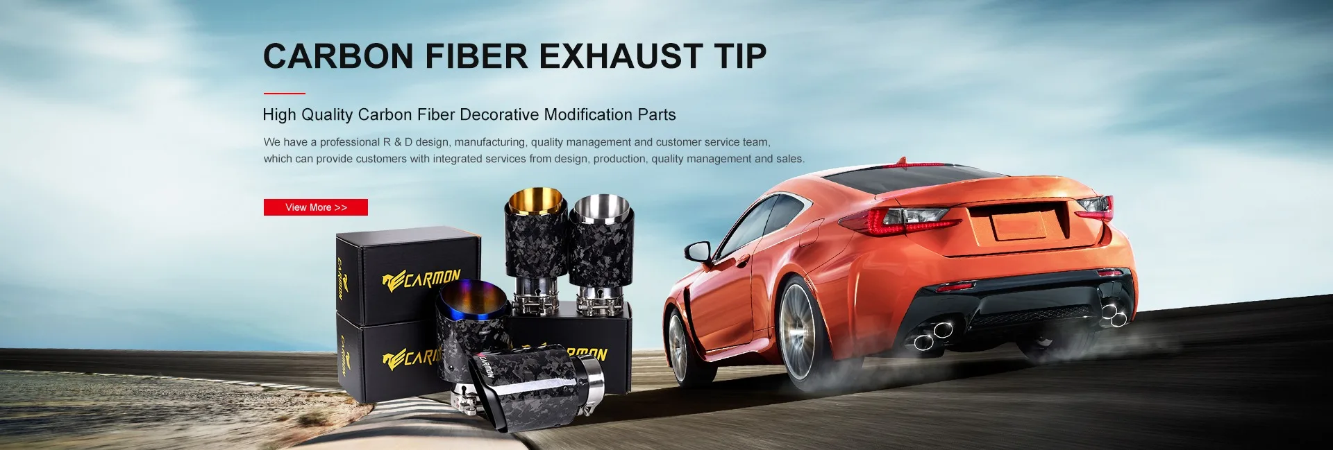 Jinhua Carmon New Material Tech Co., Ltd. Muffler Tip, Exhaust System