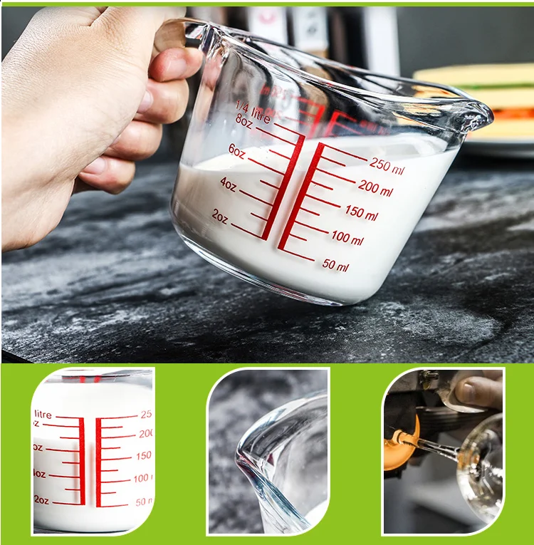 Heat Resistant Glass Measure Cup