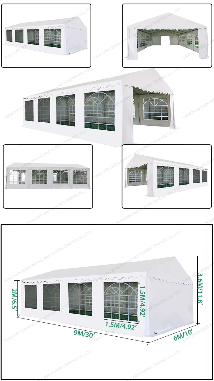 Commercial Uvresistant Outdoor White Waterproof Party Tents For Sale