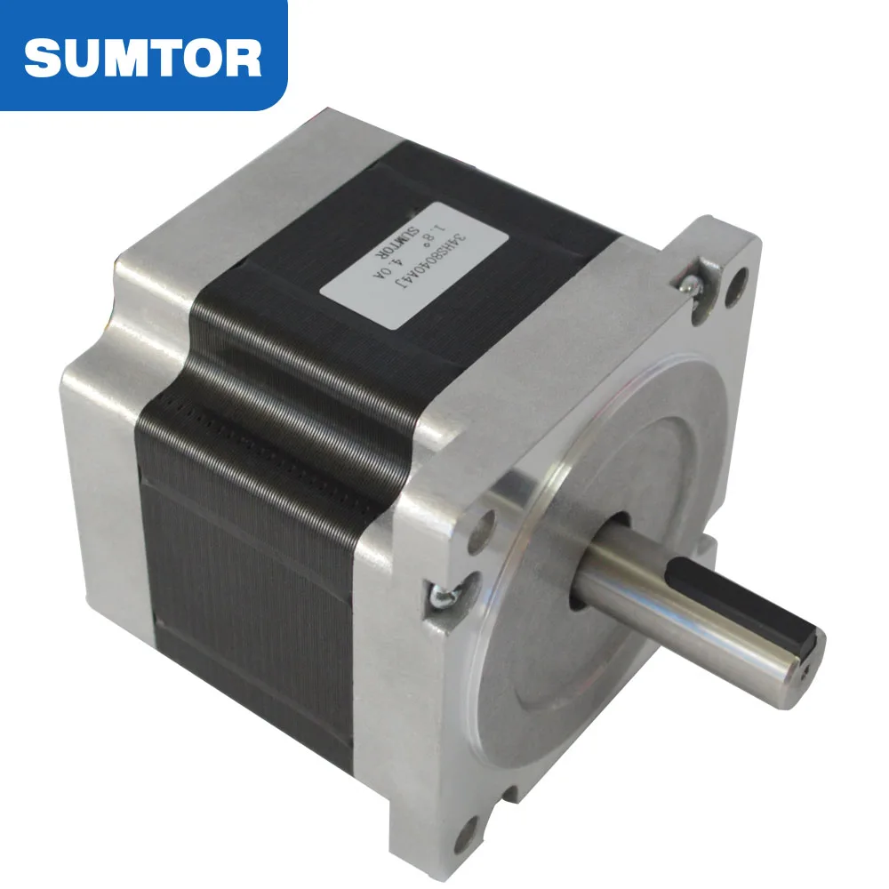 80mm 4.5n.m With Keyway Cnc Stepper Kit 3 Axis 4 Axis Nema 34 86bygh