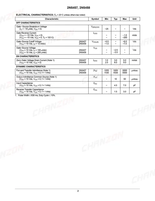 Details about / 10PCS 2N5457 2N5457G TO-92 N-Channel Transis EM