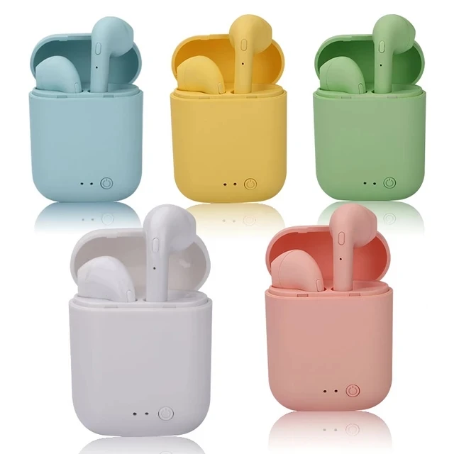 Mini-2 TWS Wireless Earphones BT V5.0 Earphone TWS Matte Macaron Earbuds With Mic Charging Box Headset Wireless Headphones