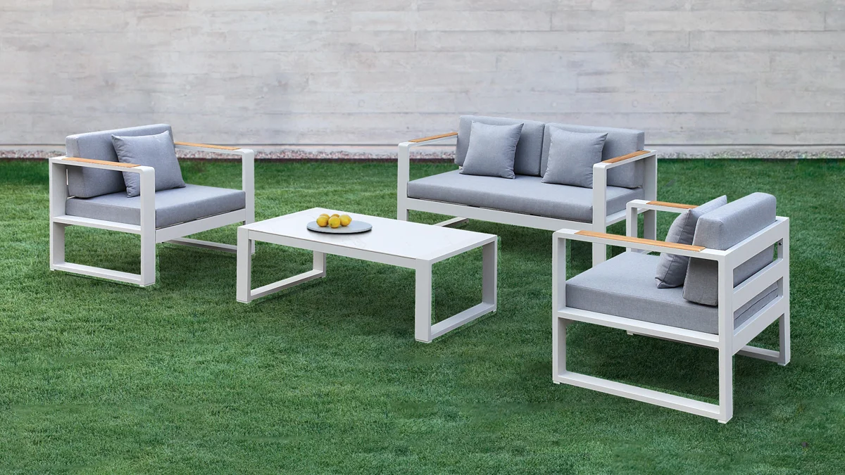 Conjunto De Sofás De Patio,Exterior