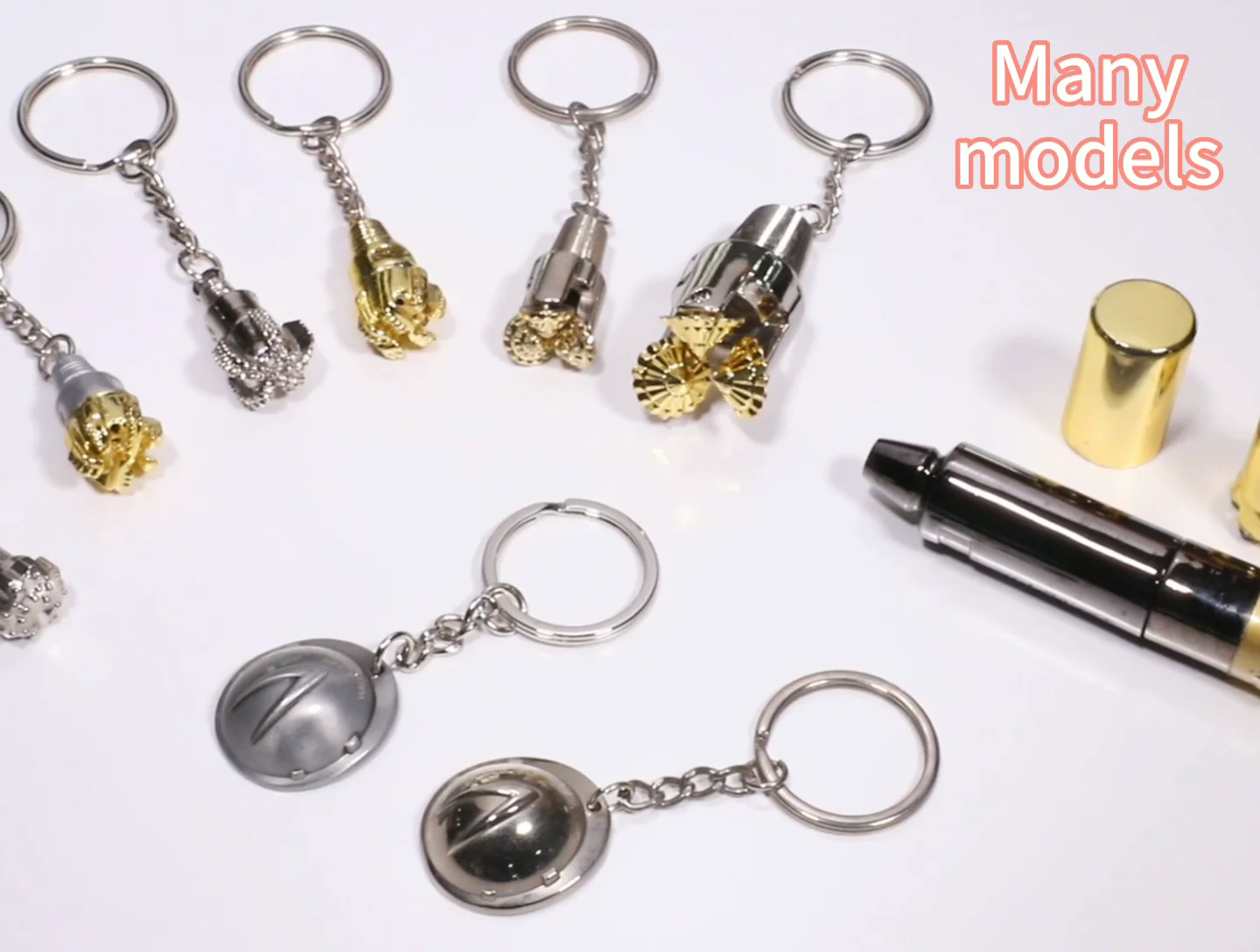 Custom Metal 3d Drill Bit Keychain,Tricone Bit Keychain,Aiguille Keychain For Promotion Buy