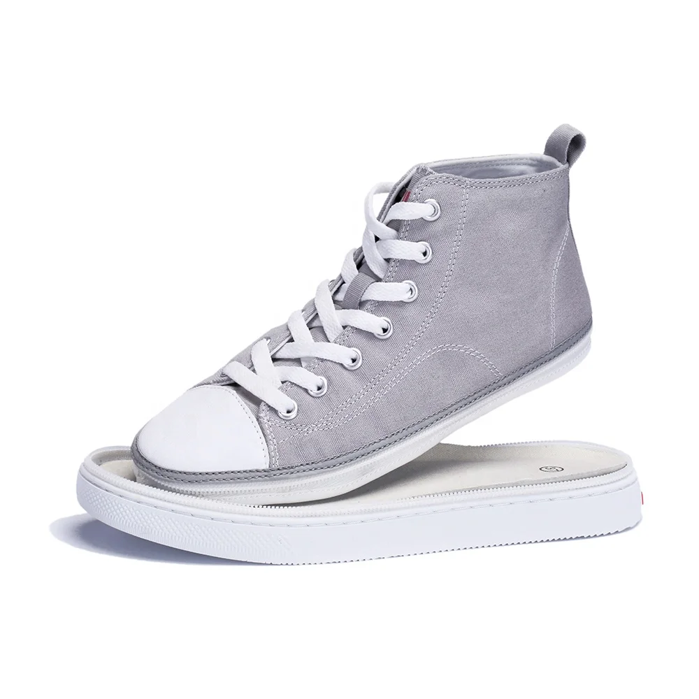 zipper canvas shoes