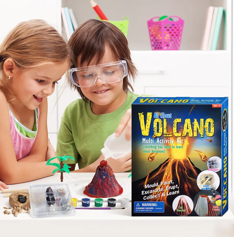 Children's Fun Science Experiment Toys Educational Volcano Eruption Kit
