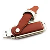 USKY usb pormo gift usb custom logo leather stick memory drive 32gb 64gb taking away marriage usb flash